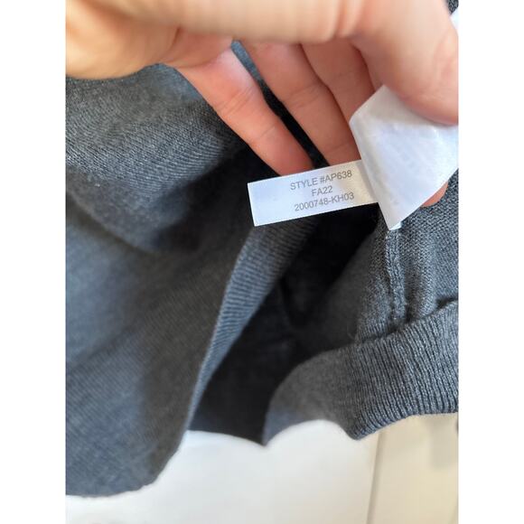 J Crew gray luxe Merino wool-blend crewneck sweater XL - Picture 9 of 9